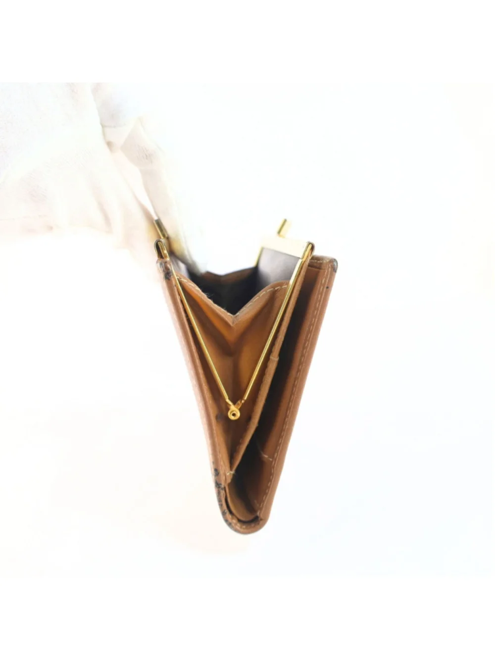 Vintage Christian Dior Honeycomb Brown Purse Wallet for Women